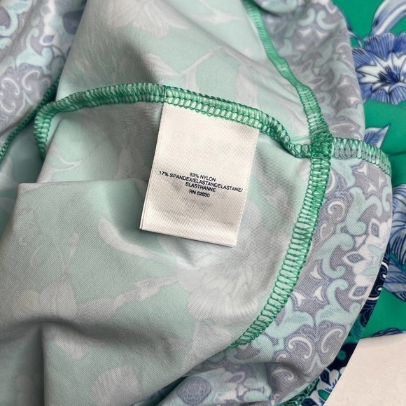 Lands' End Blue Green Short Sleeve Shift Dress Size M/L - Picture 5 of 5